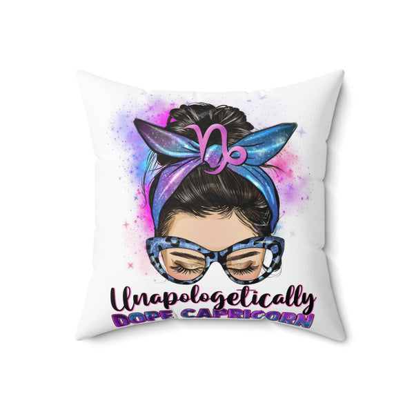PoP! Pillow Cover - Unapologetically Dope Capricorn - Light