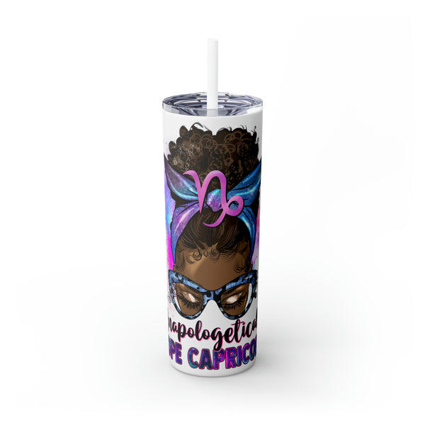 Unapologetically Dope Capricorn Tumbler - Brown Girl