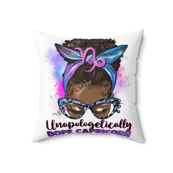 PoP! Pillow Cover - Unapologetically Dope Capricorn - Brown