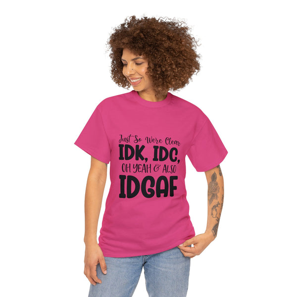 PoP! T-Shirt - IDK, IDC & IDGAF