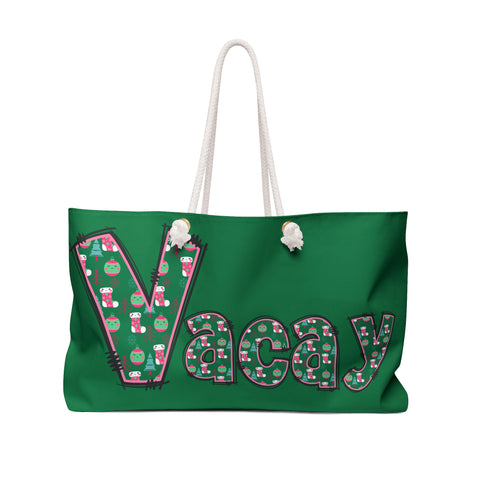 Holiday Vacay Weekender Bag - Green