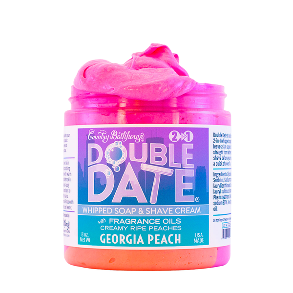 Georgia Peach Double Date Whipped Soap & Shave Cream