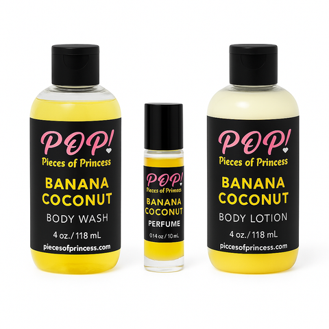Banana Coconut Bath & Body Gift Set