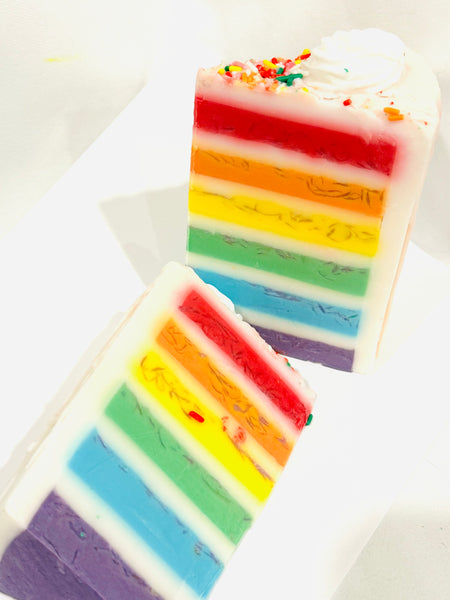Happy Birthday Rainbow XL Cake Soap