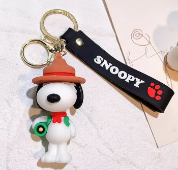 Snoopin' Dog Puff Ball Keychain