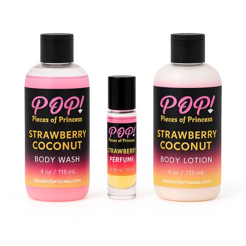 Strawberry Coconut Bath & Body Gift Set