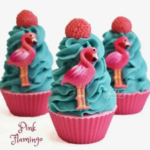 Pink Flamingo Cupcake Soap