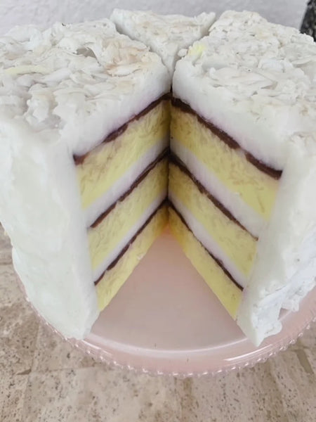 Coconut Layer Cake Soap